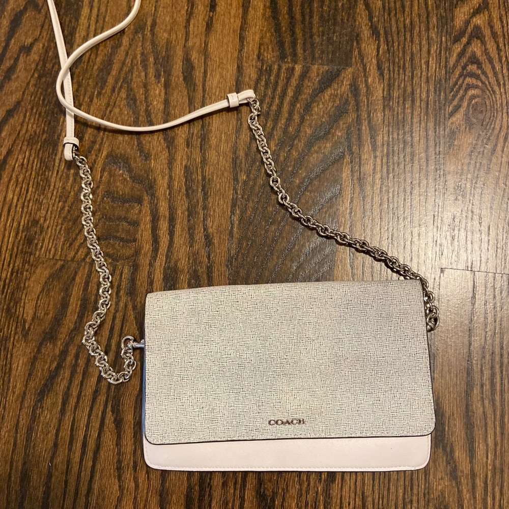 Coach white purse